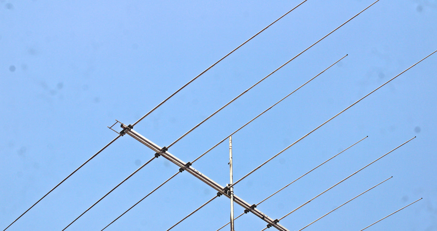 RFD-RDP3BHF-45, 8 Elements HF 3 Bands Reflector Driven Phased (RDP) Log-Yagi.