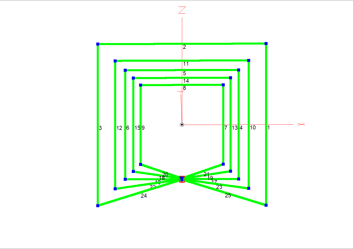 RFD-SQ5B, 5 Bands HF Single Element Quad Antenna.