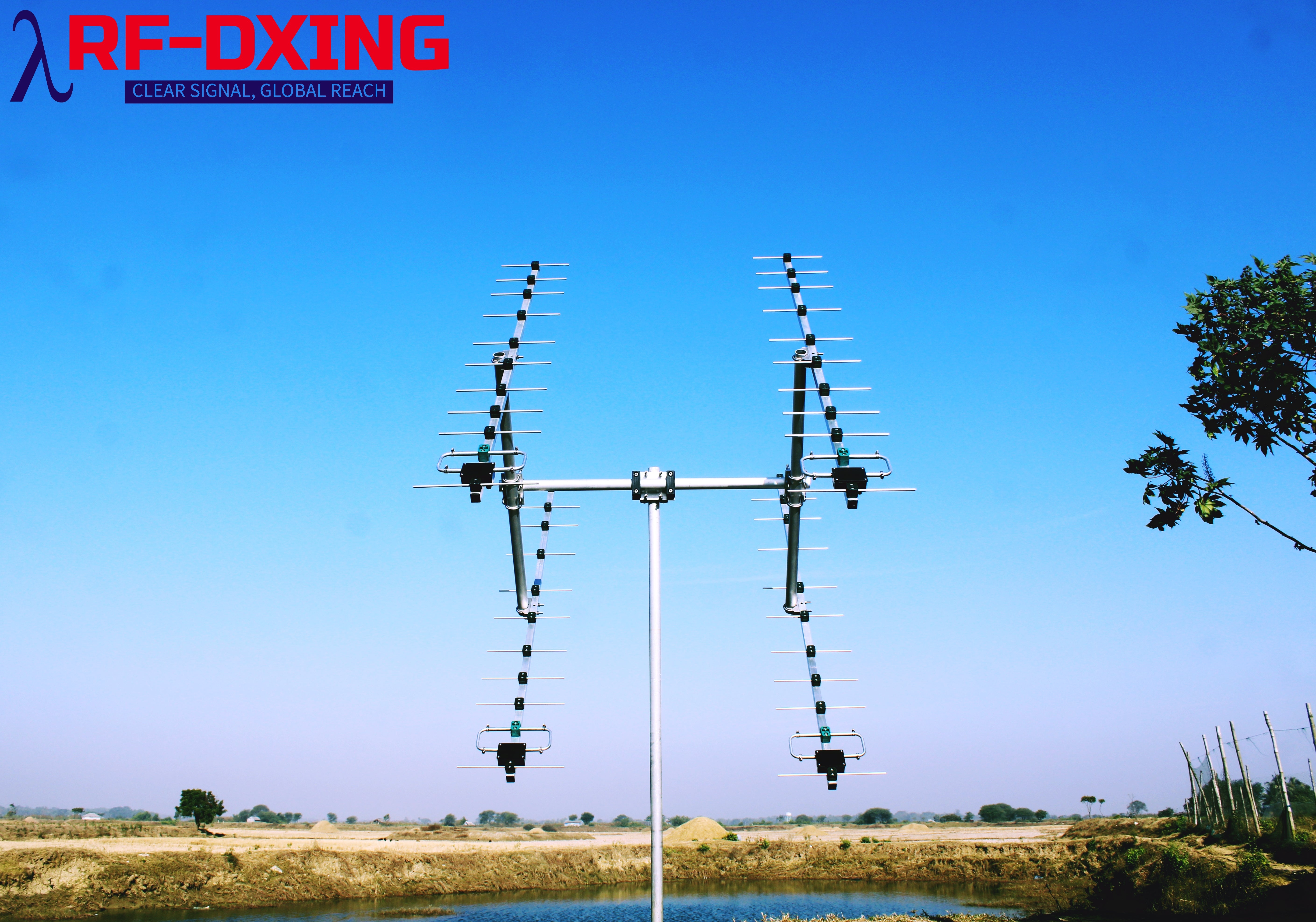 RFD-S4U, 4 Stacked UHF 11 Elements RFL Yagi Package For EME. – RF-DXING