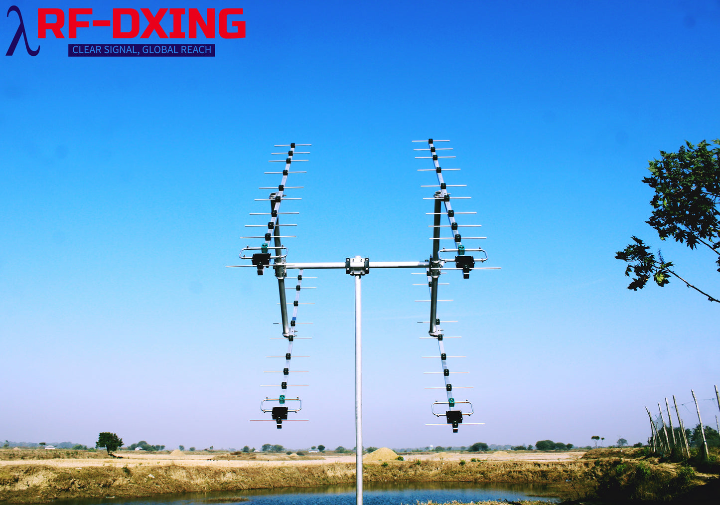 RFD-S4U, 4 Stacked UHF 11 Elements RFL Yagi Package For EME.