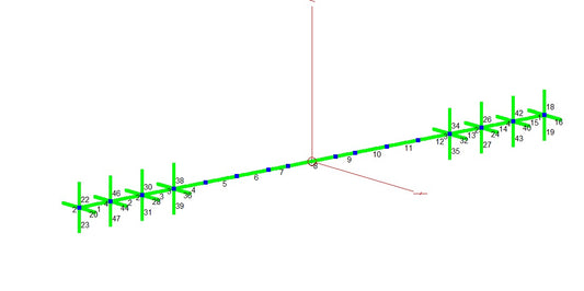 RFD-CLD40, Capacitance Hats Loaded 40m Rotary Dipole.