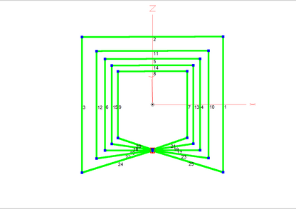 RFD-SQ5B, 5 Bands HF Single Element Quad Antenna.