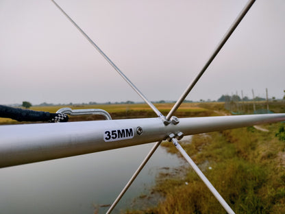 RFD-CLD40, Capacitance Hats Loaded 40m Rotatable Dipole.